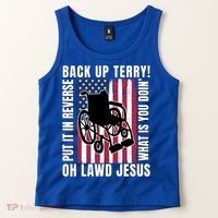Back It Up Terry 4th Of July Meme Put It In Reverse Usa Flag Gift Tank Top thumb 2