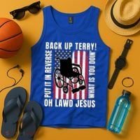 Back It Up Terry 4th Of July Meme Put It In Reverse Usa Flag Gift Tank Top thumb 4
