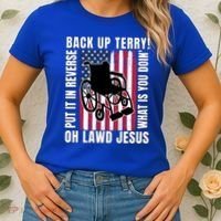 Back It Up Terry 4th Of July Meme Put It In Reverse Usa Flag Gift Women's T-Shirt thumb 2