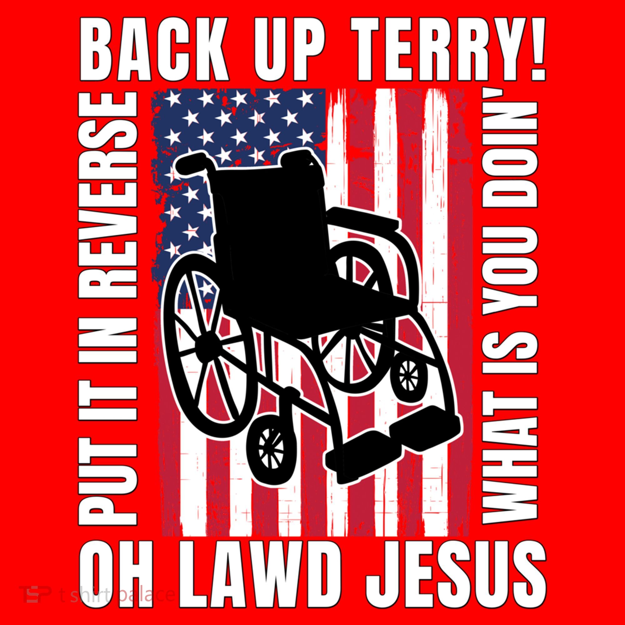 Back It Up Terry 4th Of July Meme Put It In Reverse Usa Flag Gift Santa Hat
