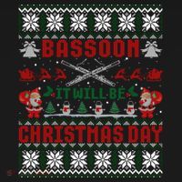 Bassoon It Will Be Christmas Day Gift Ugly Gift Pajama Set thumb 2