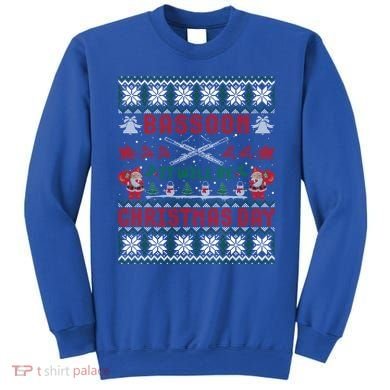 Bassoon It Will Be Christmas Day Gift Ugly Gift Sweatshirt