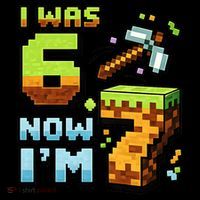 Birthday I Was 6 Now I'm 7 Year Old Pixel Gamer 6-7 Meme Coffee Mug thumb 5