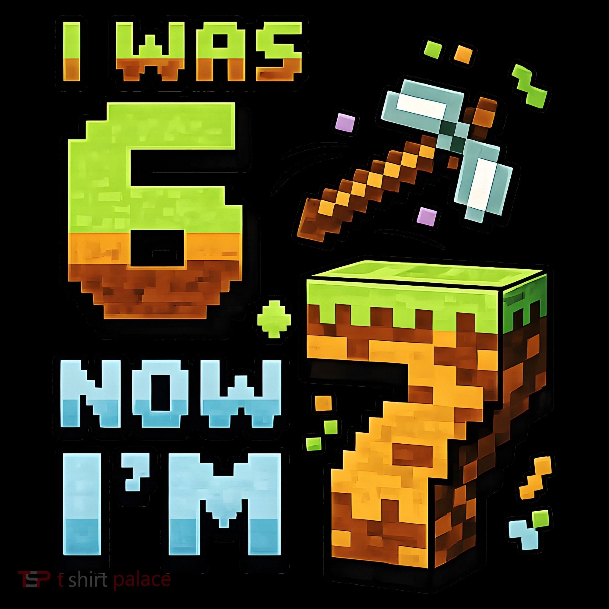 Birthday I Was 6 Now I'm 7 Year Old Pixel Gamer 6-7 Meme Coffee Mug