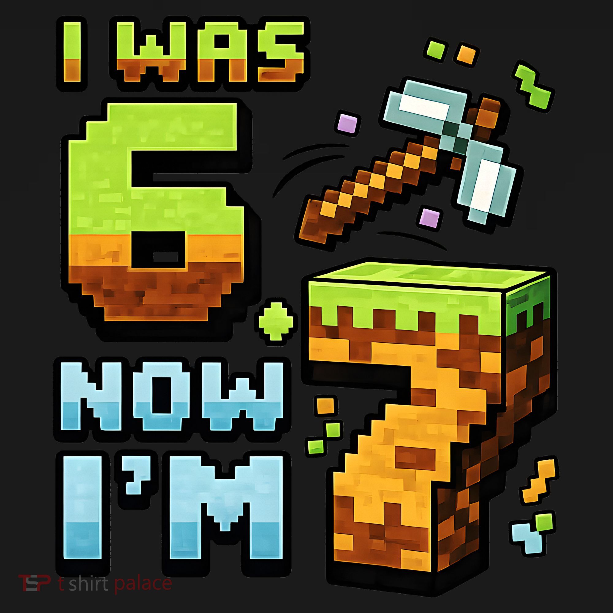 Birthday I Was 6 Now I'm 7 Year Old Pixel Gamer 6-7 Meme Women's Hoodie