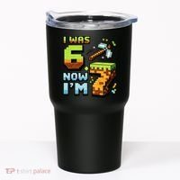 Birthday I Was 6 Now I'm 7 Year Old Pixel Gamer 6-7 Meme Tumbler thumb 0