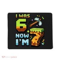 Birthday I Was 6 Now I'm 7 Year Old Pixel Gamer 6-7 Meme Mousepad thumb 0