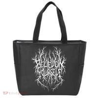 Believe In Yourself Black Metal Parody Tote Bag thumb 0