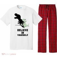 Believe In Yourself Funny Dinosaur Pajama Set thumb 0