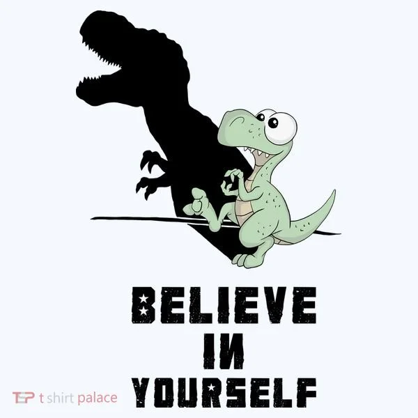 Believe In Yourself Funny Dinosaur Women's Hoodie