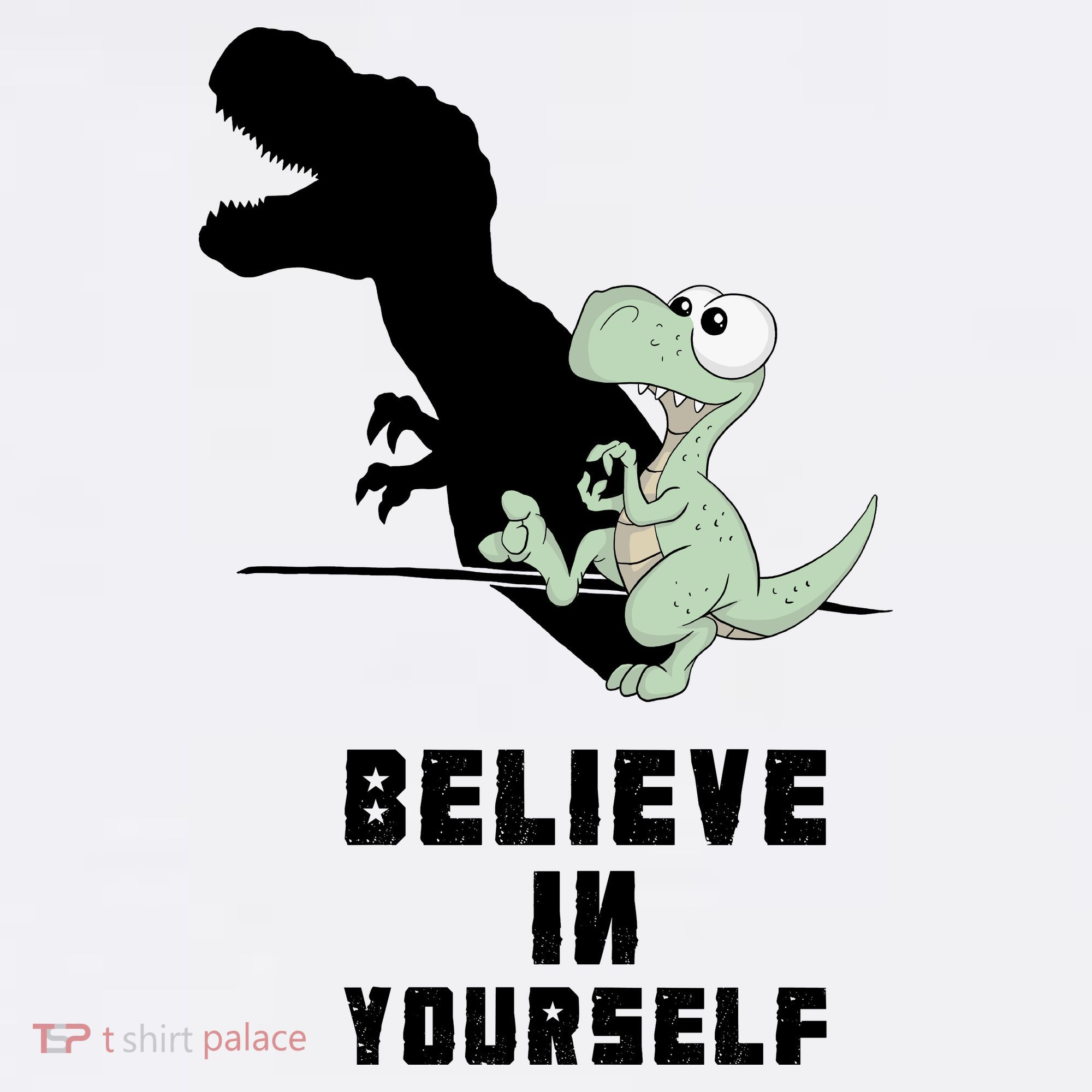 Believe In Yourself Funny Dinosaur Women's Tank Top