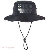 Believe In Yourself Motivational Inspirational Positive Slogan Bucket Hat thumb 0