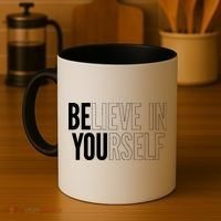 Believe In Yourself Motivational Inspirational Positive Slogan Coffee Mug thumb 4