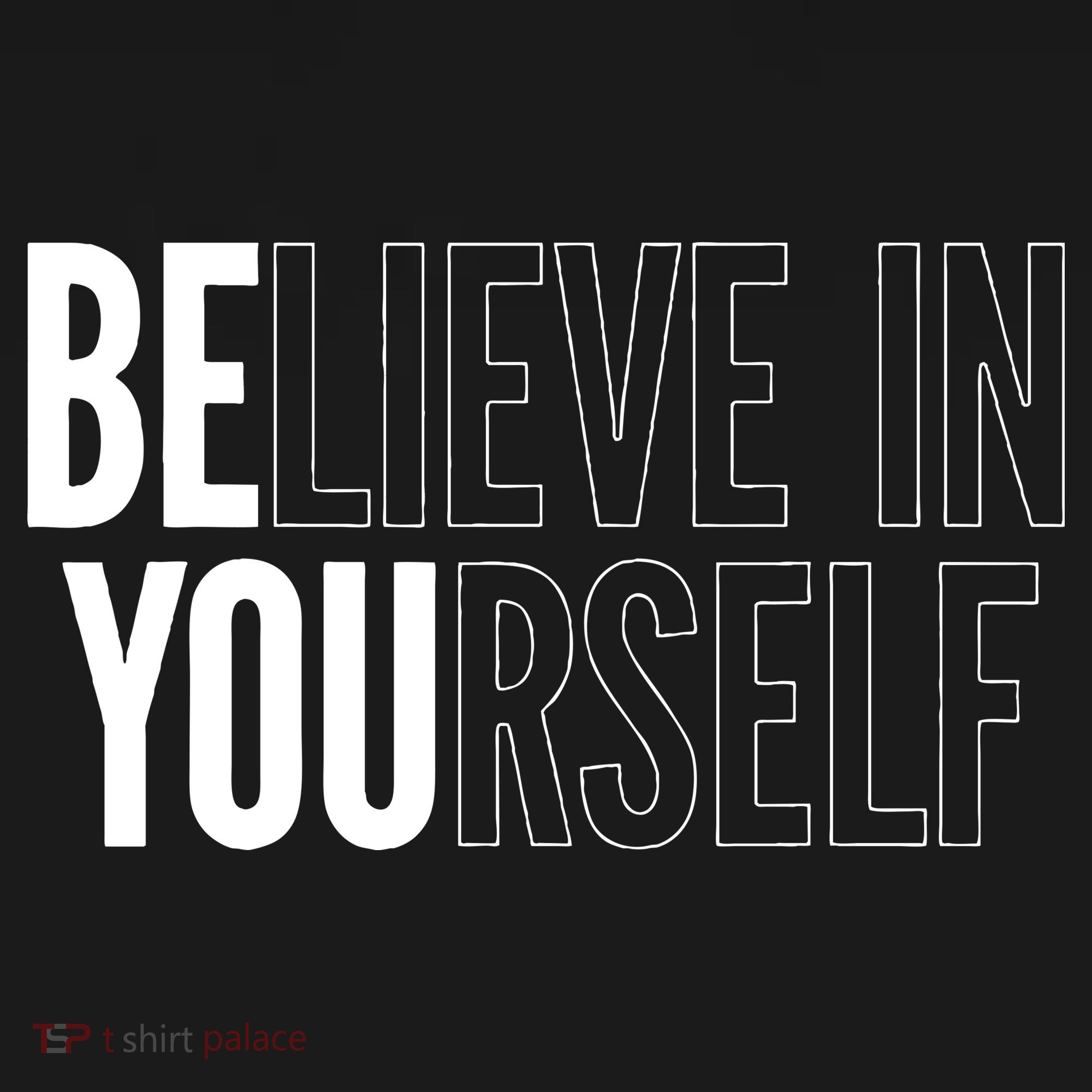 Believe In Yourself Motivational Inspirational Positive Slogan Women's Tank Top
