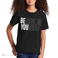 Believe In Yourself Motivational Inspirational Positive Slogan Kids T-Shirt thumb 2