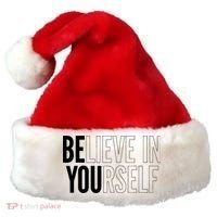 Believe In Yourself Motivational Inspirational Positive Slogan Santa Hat thumb 0
