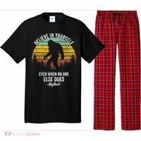 Believe In Yourself Even When No One Else Does Bigfoot Pajama Set thumb 0