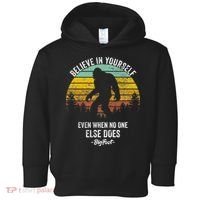 Believe In Yourself Even When No One Else Does Bigfoot Toddler Hoodie thumb 0
