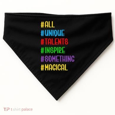 Believe In Your Talents Inspiring Creative Magic Art USA-Made Doggie Bandana