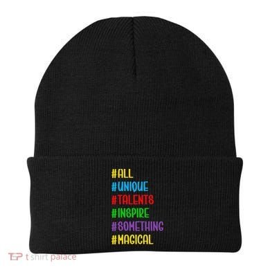 Believe In Your Talents Inspiring Creative Magic Art Beanie