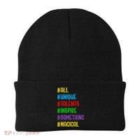 Believe In Your Talents Inspiring Creative Magic Art Beanie thumb 0