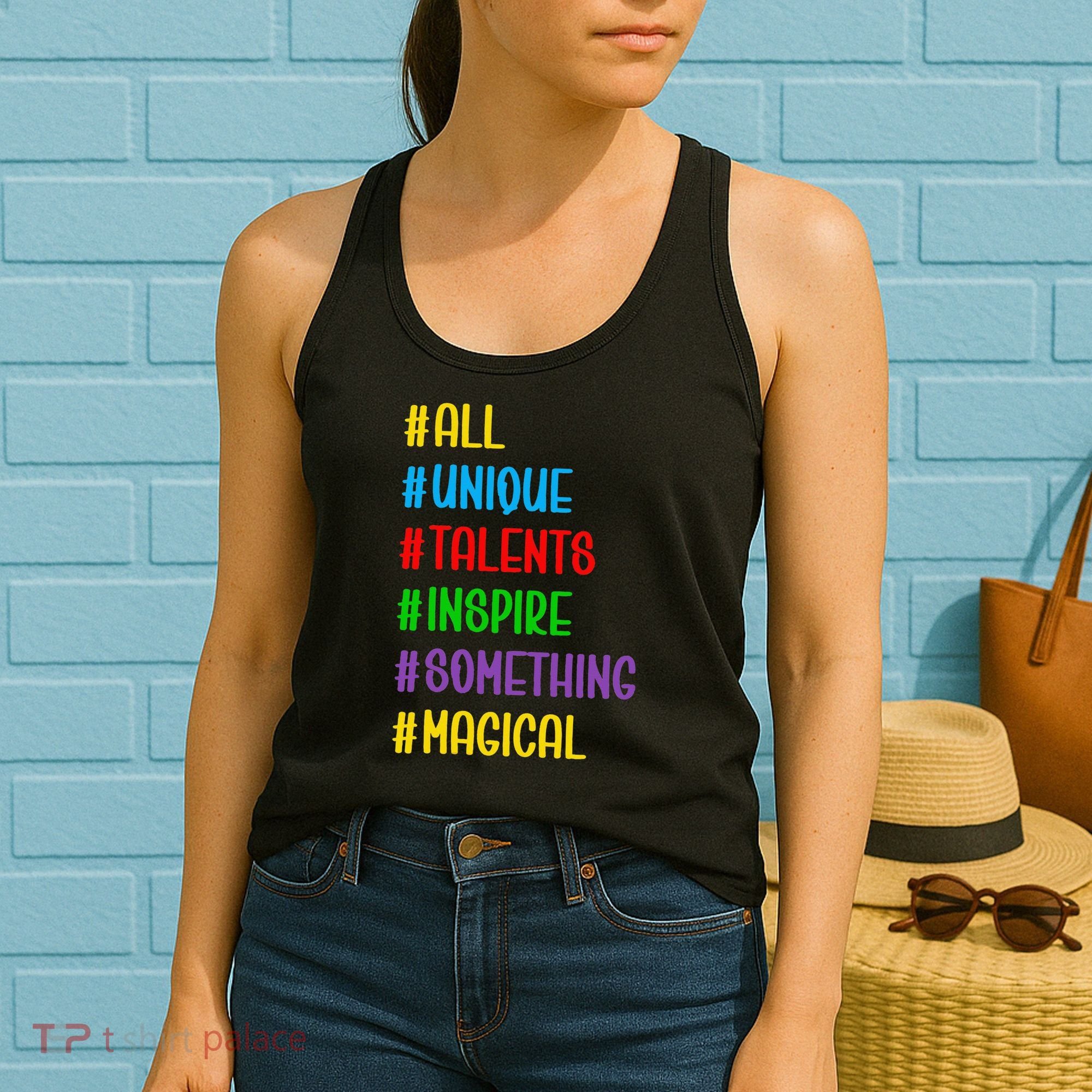 Believe In Your Talents Inspiring Creative Magic Art Women's Tank Top