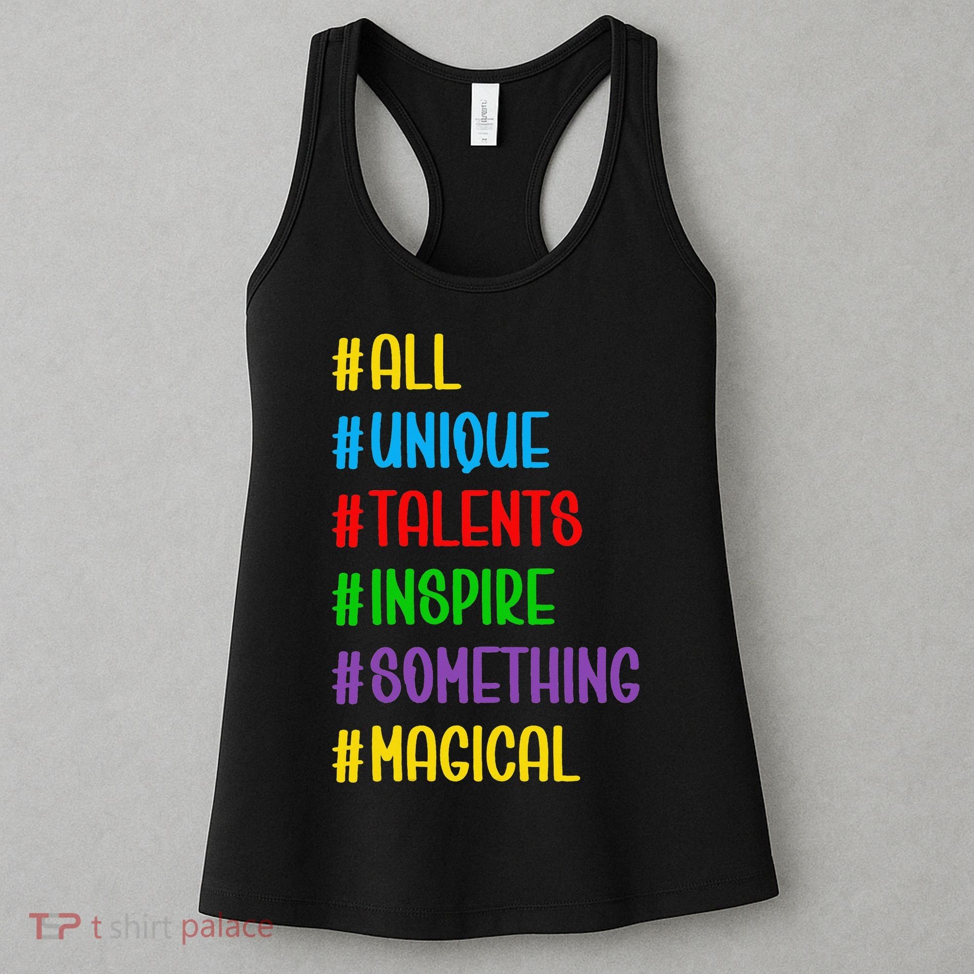 Believe In Your Talents Inspiring Creative Magic Art Women's Tank Top