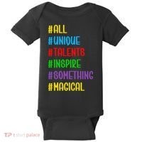 Believe In Your Talents Inspiring Creative Magic Art Baby Bodysuit thumb 0