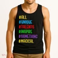 Believe In Your Talents Inspiring Creative Magic Art Tank Top thumb 3