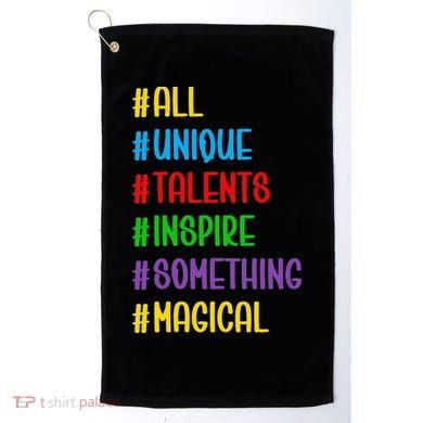 Believe In Your Talents Inspiring Creative Magic Art Golf Towel