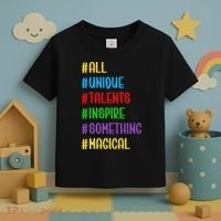 Believe In Your Talents Inspiring Creative Magic Art Toddler T-Shirt thumb 3