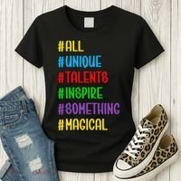 Believe In Your Talents Inspiring Creative Magic Art Women's T-Shirt thumb 3