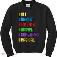 Believe In Your Talents Inspiring Creative Magic Art Kids Sweatshirt thumb 0