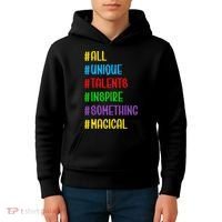 Believe In Your Talents Inspiring Creative Magic Art Kids Hoodie thumb 4