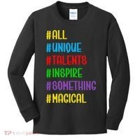 Believe In Your Talents Inspiring Creative Magic Art Kids Long Sleeve Shirt thumb 0