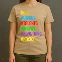 Believe In Your Talents Inspiring Creative Magic Art T-Shirt thumb 4