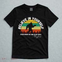 Believe In Yourself Even When No One Else Does Funny Bigfoot T-Shirt thumb 5