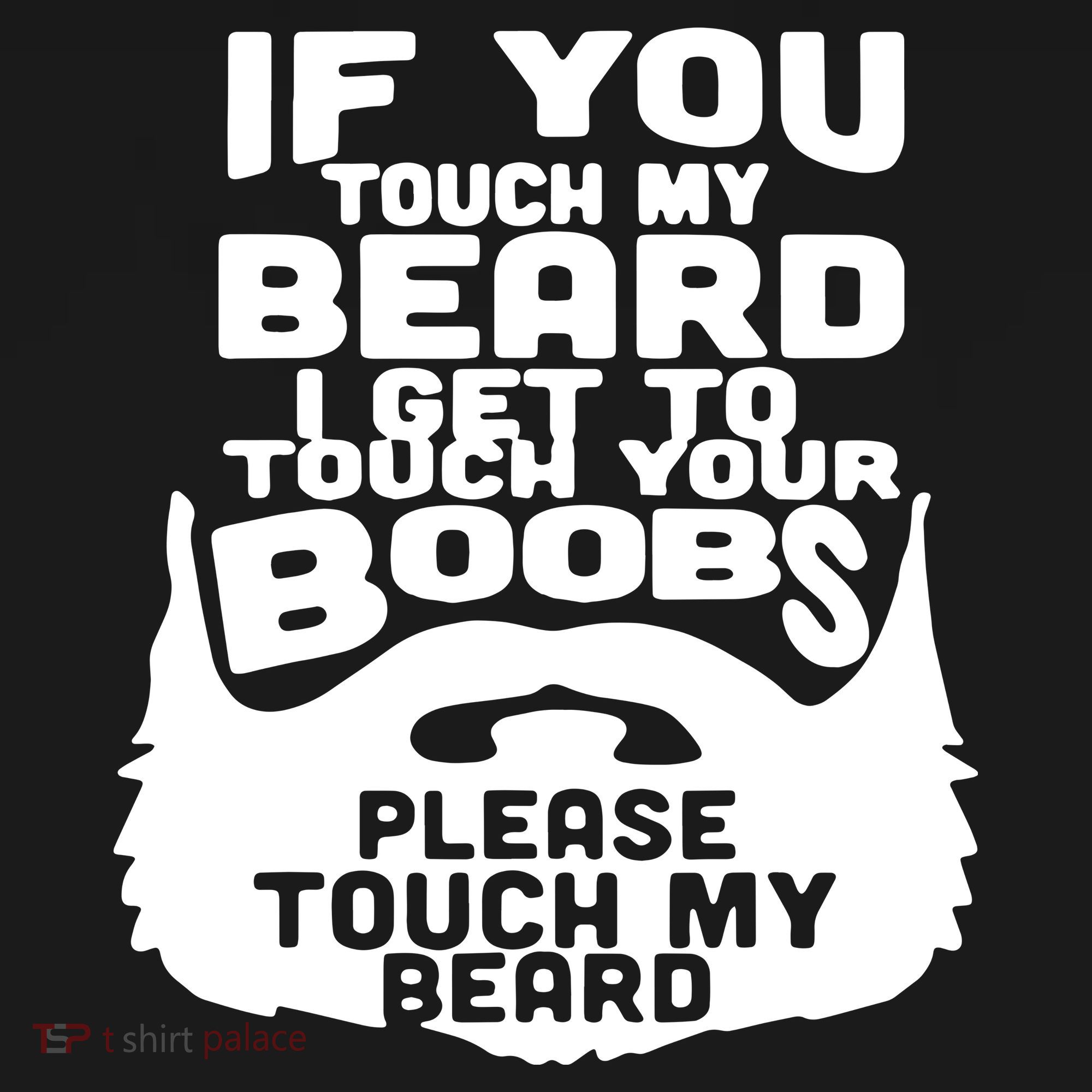 Beard If You Touch My Beard I Get To Touch Your Boobs Coaster