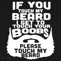 Beard If You Touch My Beard I Get To Touch Your Boobs Sustainable Knit Beanie thumb 2
