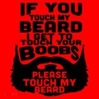 Beard If You Touch My Beard I Get To Touch Your Boobs Santa Hat thumb 1
