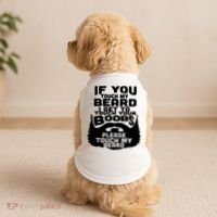Beard If You Touch My Beard I Get To Touch Your Boobs Doggie Tank thumb 2