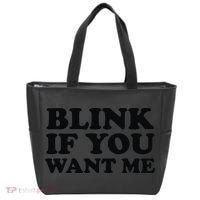 BLINK IF YOU WANT ME Tote Bag thumb 0