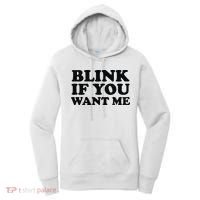 BLINK IF YOU WANT ME Women's Hoodie thumb 0