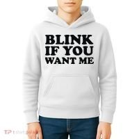 BLINK IF YOU WANT ME Kids Hoodie thumb 4