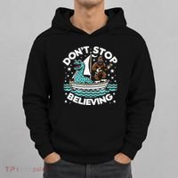 Believe In Yourself & Mythical Creatures Bigfoot Loch Ness Hoodie thumb 0
