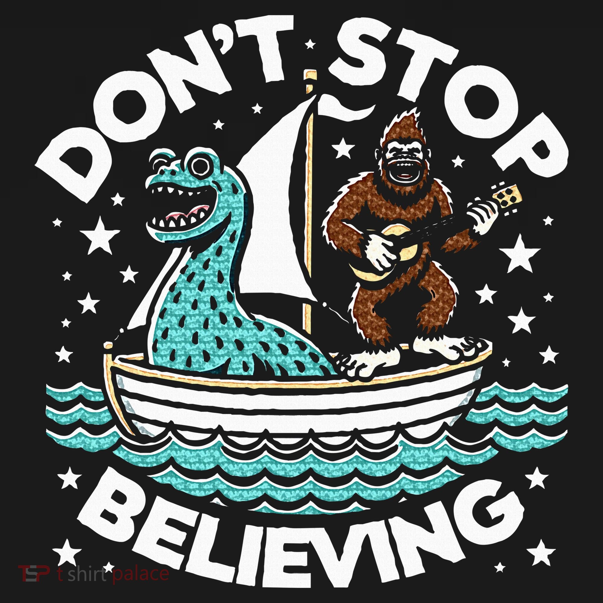 Believe In Yourself & Mythical Creatures Bigfoot Loch Ness Sweatshirt