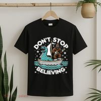 Believe In Yourself & Mythical Creatures Bigfoot Loch Ness T-Shirt thumb 2
