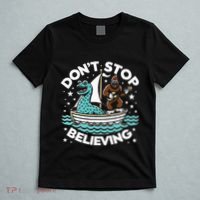 Believe In Yourself & Mythical Creatures Bigfoot Loch Ness T-Shirt thumb 5