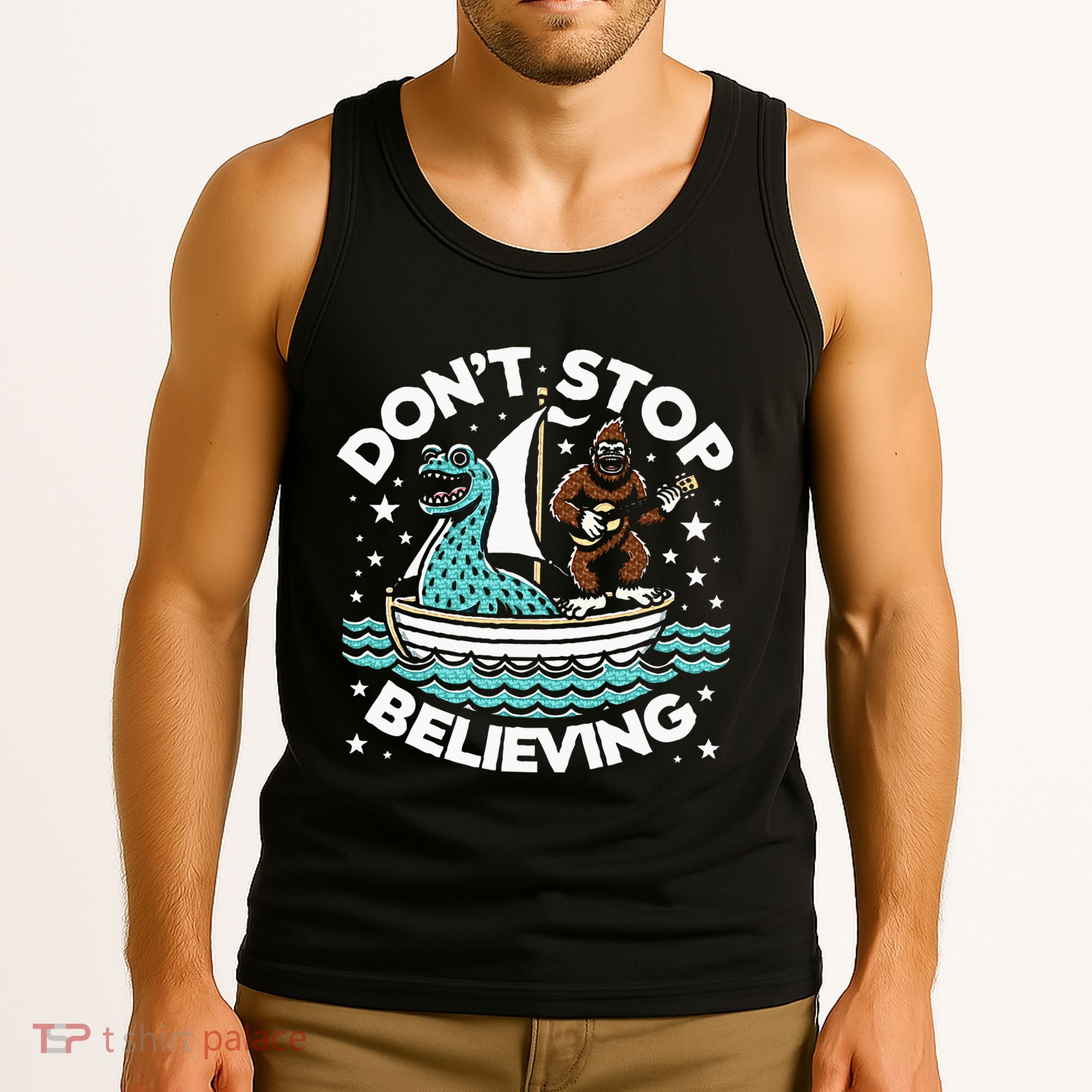 Believe In Yourself & Mythical Creatures Bigfoot Loch Ness Tank Top