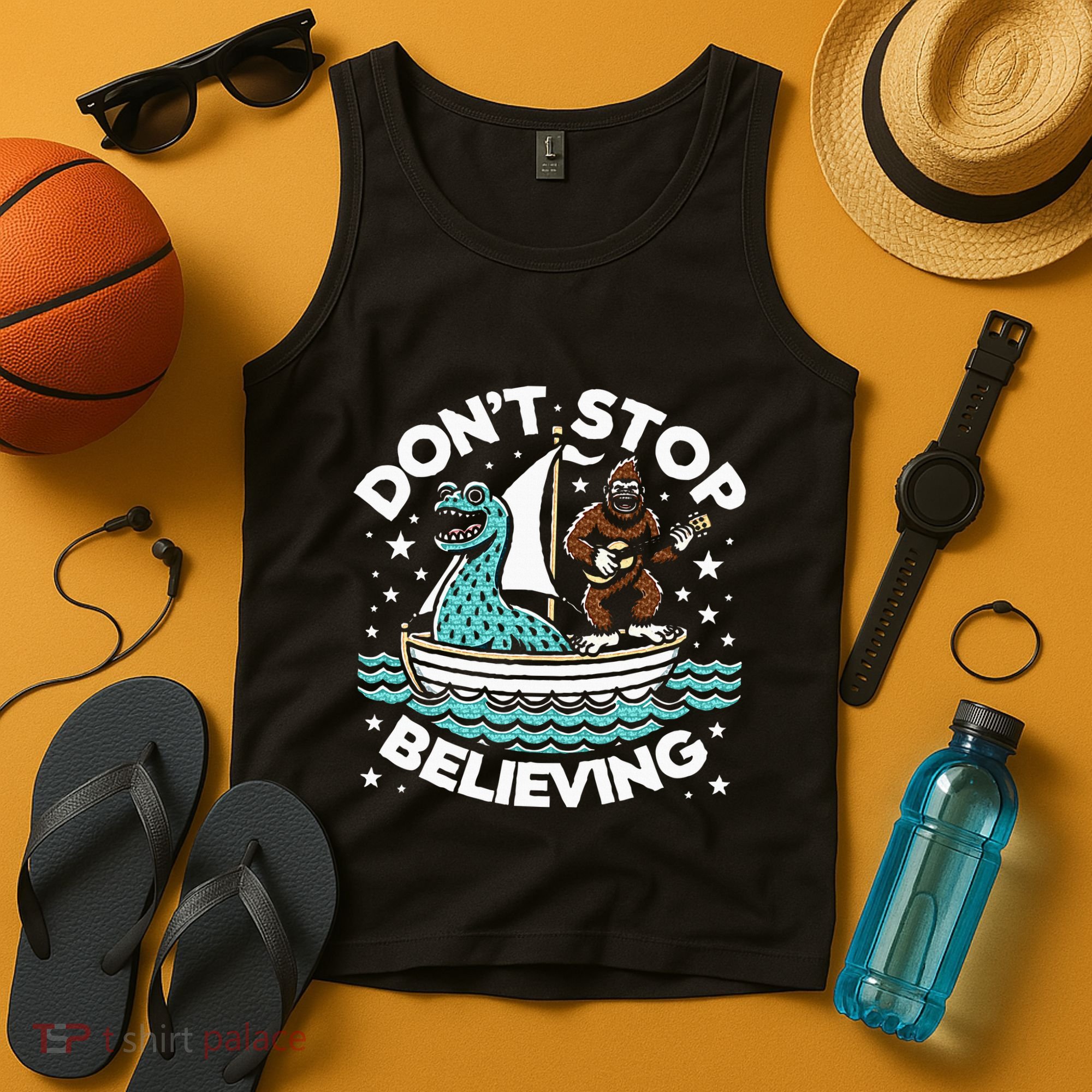 Believe In Yourself & Mythical Creatures Bigfoot Loch Ness Tank Top